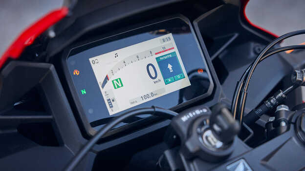 Conectividad para smartphone de la Honda CBR500R con navegación