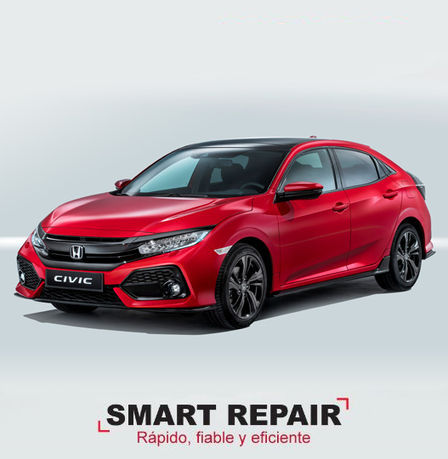 Servicio de mantenimiento Smart Repair Honda Civic rojo