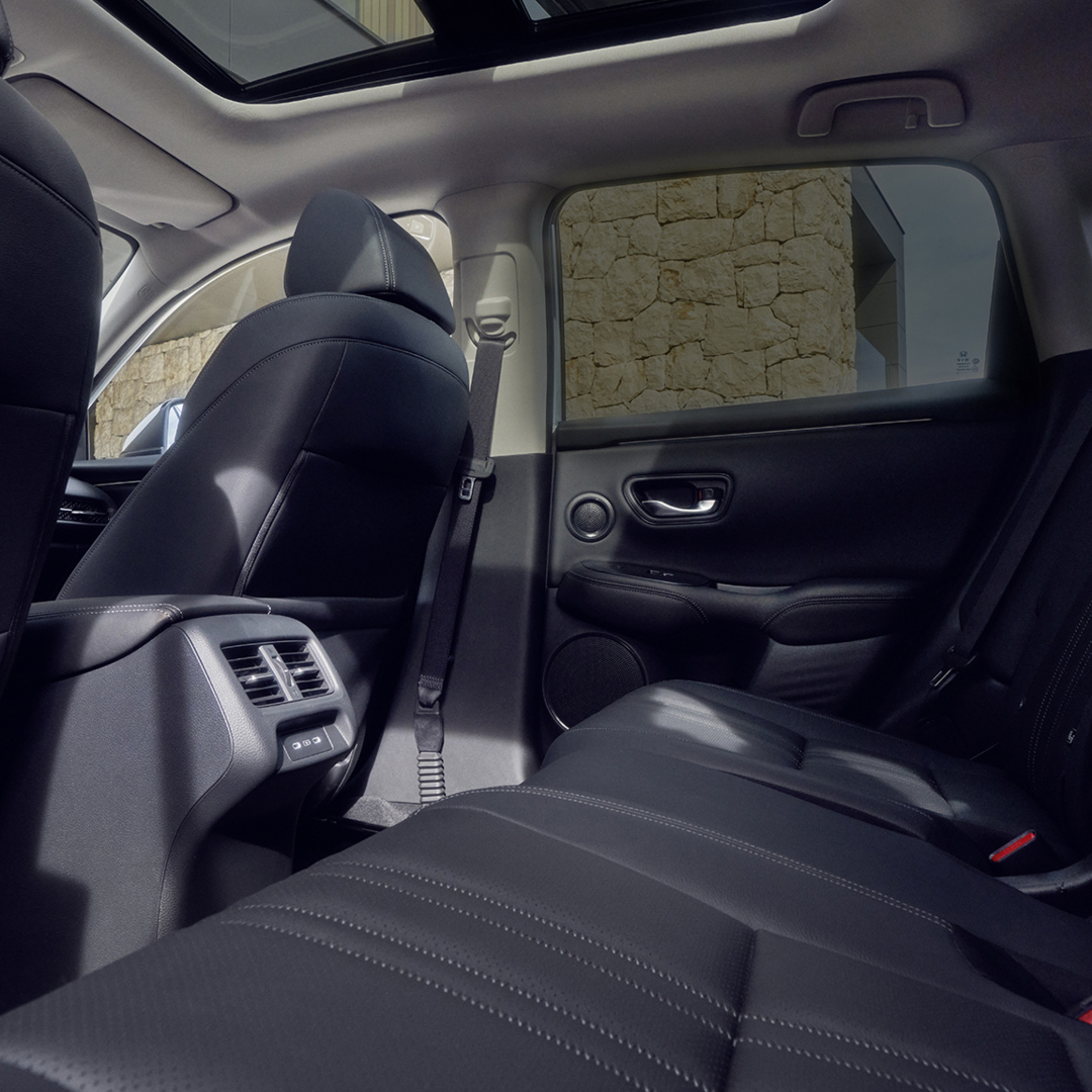 Asiento trasero que muestra los anclajes ISO Fix