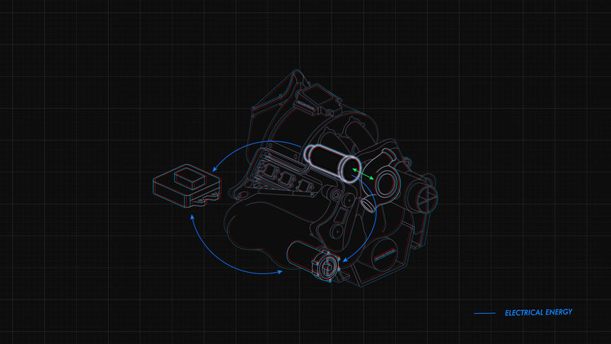 CAD 3D de un grupo motor-generador
