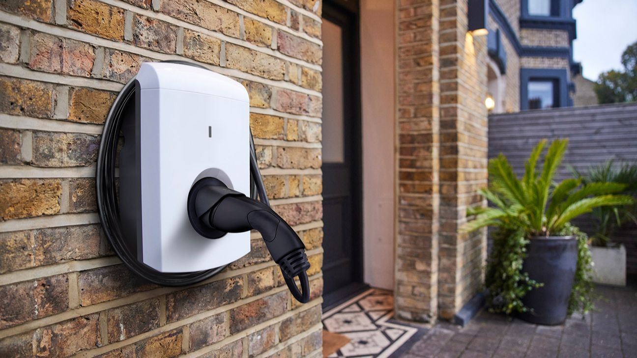 electric charger mounted on wall