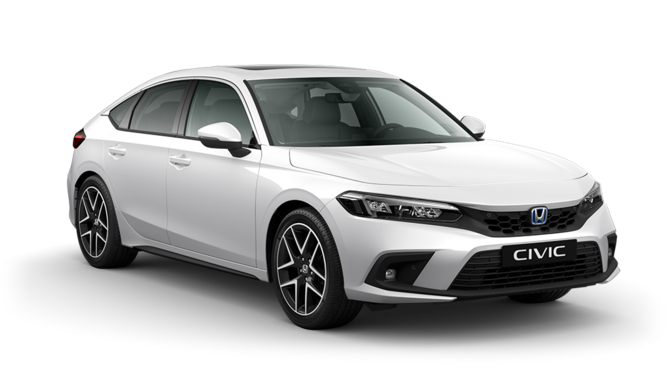 Vista tres cuartos Honda Civic Advance