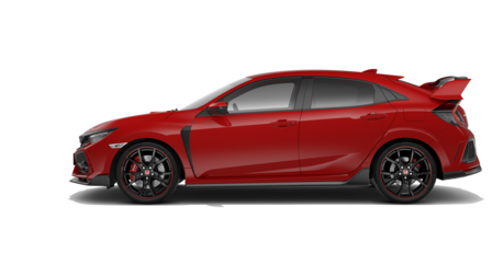 Vista lateral del Honda Civic Type R.