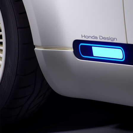 Primer plano de la batería del Honda Urban EV Concept.