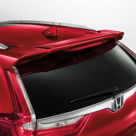 Primer plano del portón trasero del Honda CR-V.