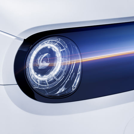 Primer plano del Honda e.