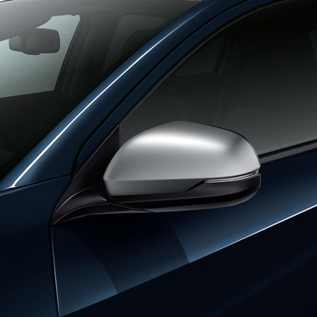 Vista lateral del espejo del Honda HR-V.