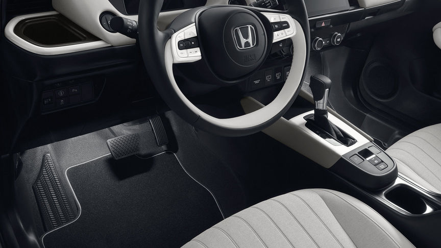 Primer plano del interior del Honda Jazz Hybrid con Pack Iluminación.