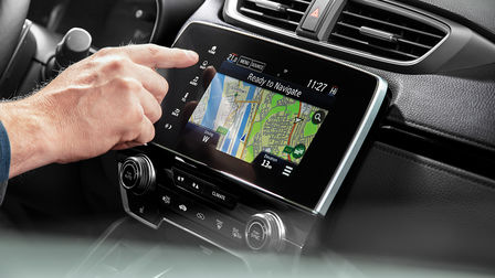 Primer plano del salpicadero del CR-V