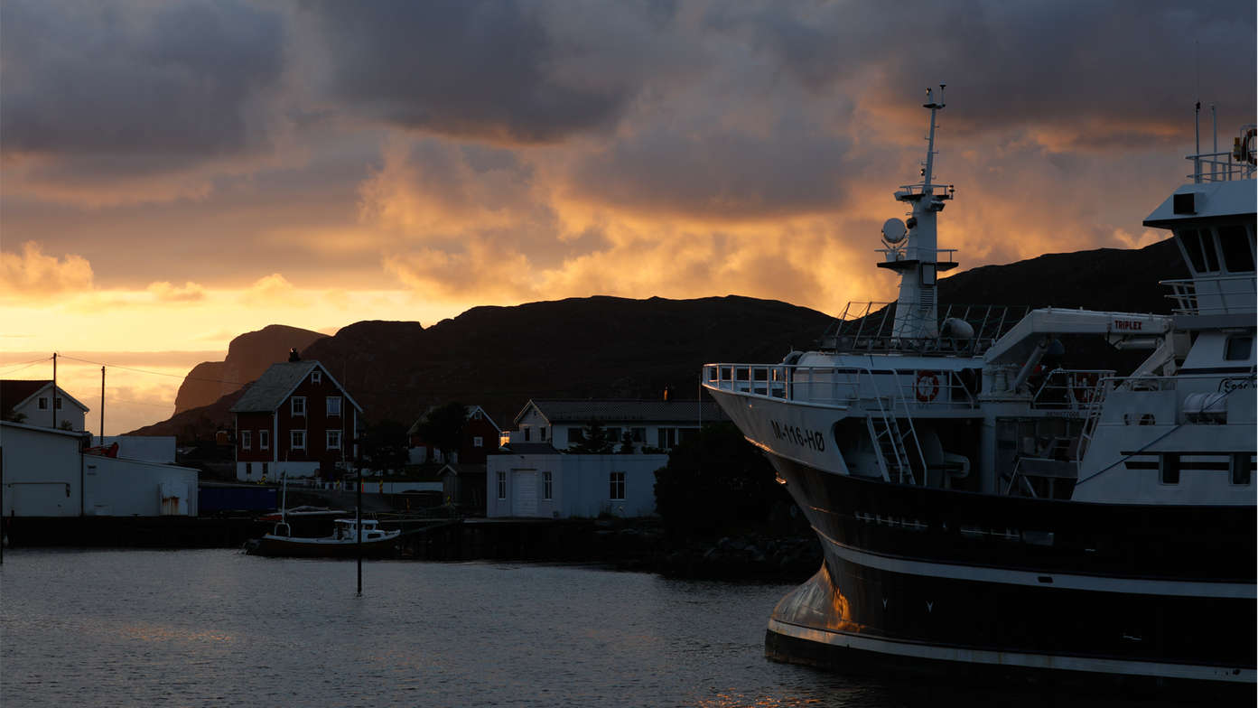 Honda Adventure Roads Nordkapp Dia 1 de Oslo a Fosnavag atardecer