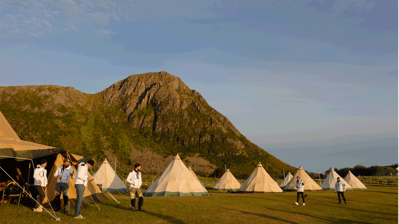 Honda Adventure Roads Nordkapp Dia 5 de Glomfjord a Lofoten africa twin campamento