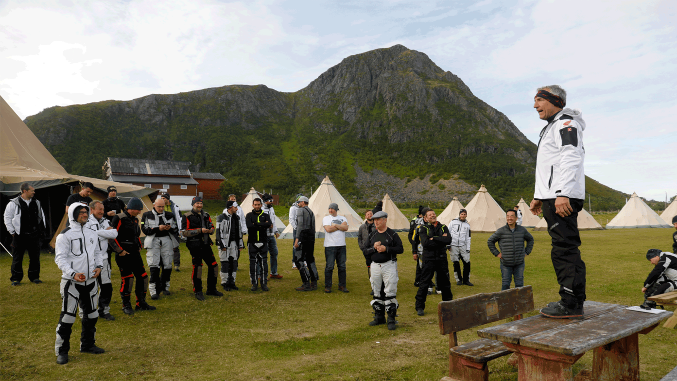 Honda Adventure Roads Nordkapp Dia 6 de Lofoten a Malangen reunión