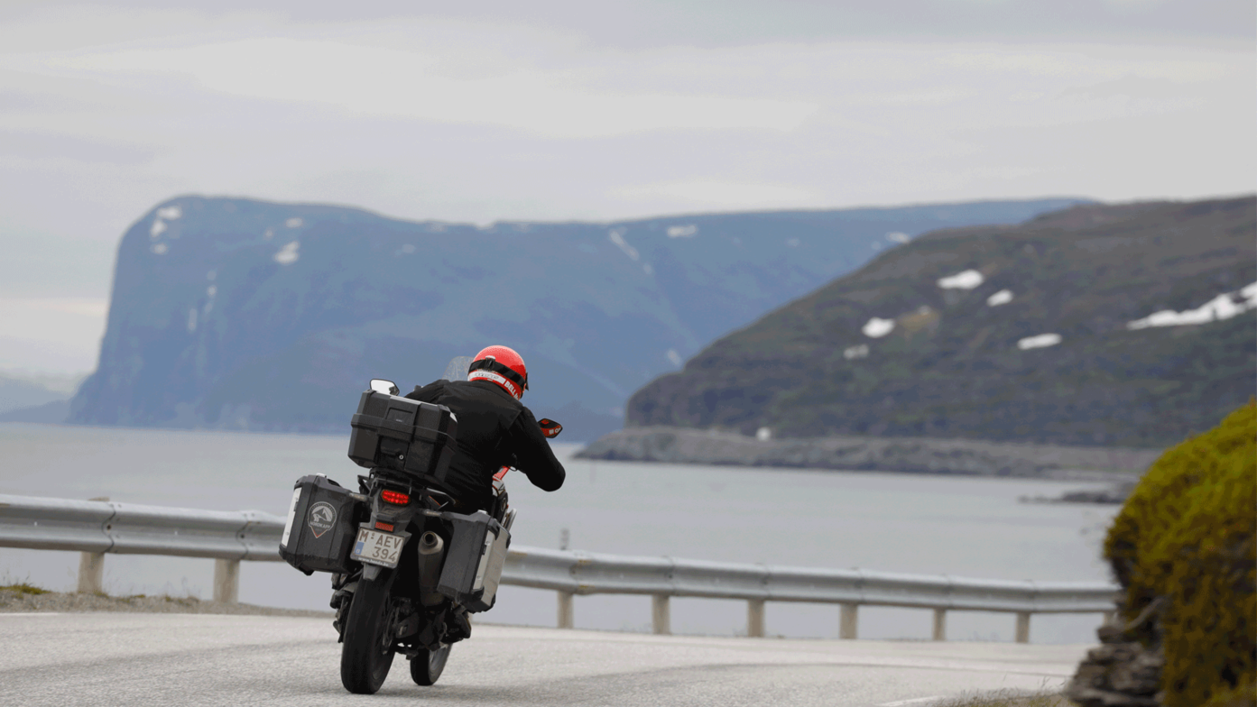 Honda Adventure Roads Nordkapp Dia 8 de Alta a Nordkapp motorista