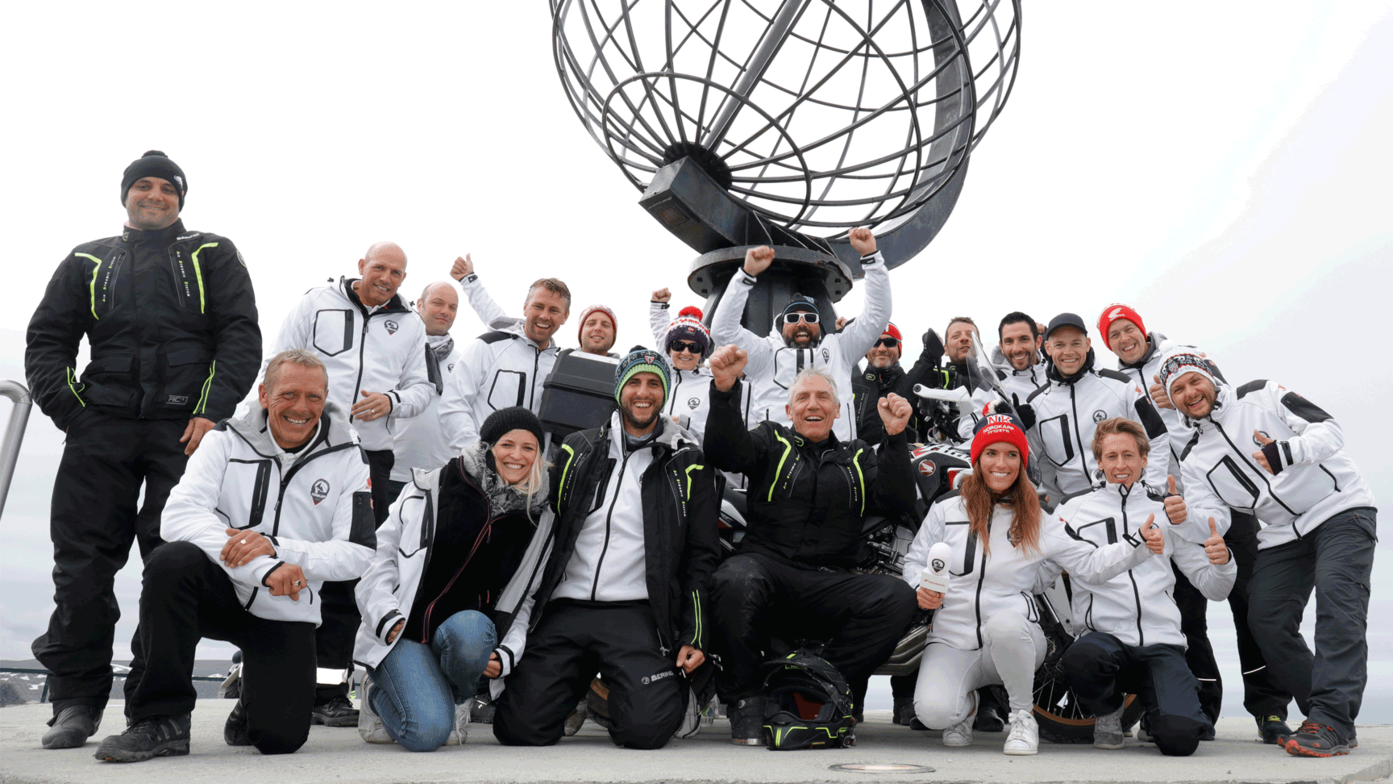 Honda Adventure Roads Nordkapp Dia 8 de Alta a Nordkapp participantes