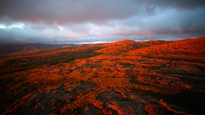 Atardecer tormentoso