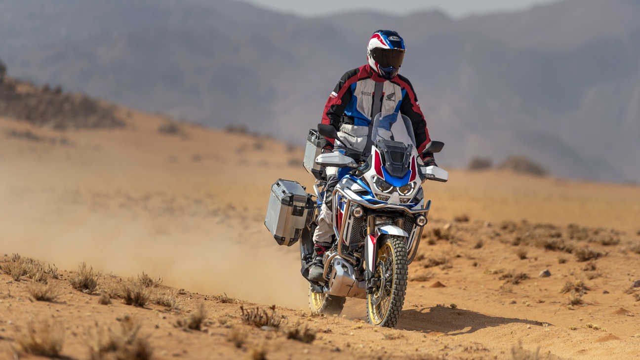 Honda Africa Twin Adventure Sports, primer plano del manillar