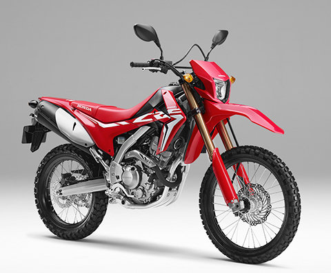 CRF250L vista delantera 3/4 lateral derecho