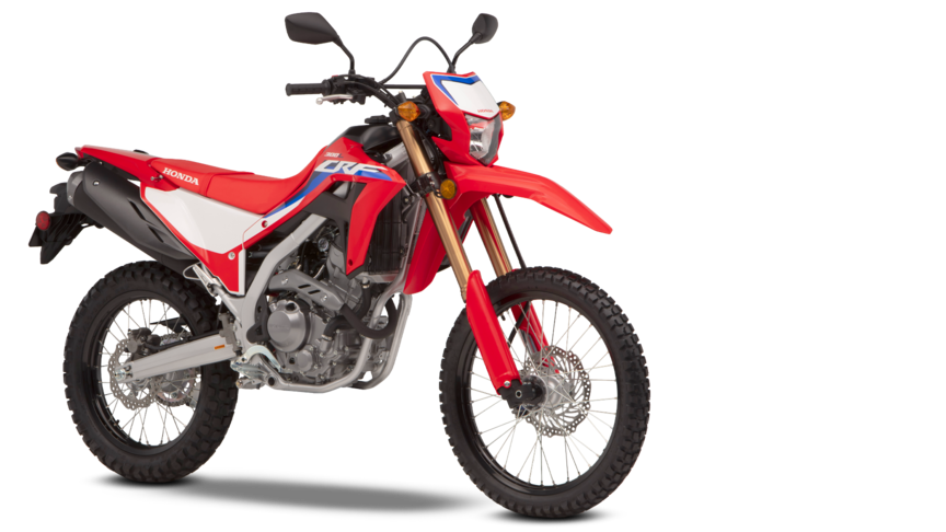 Honda CRF300L con accesorios.