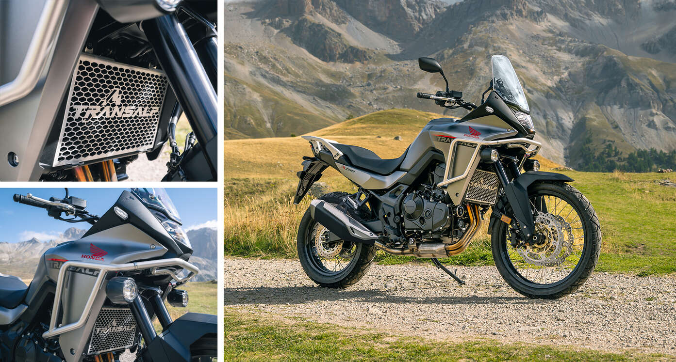 XL750 Transalp equipada con el pack Adventure.