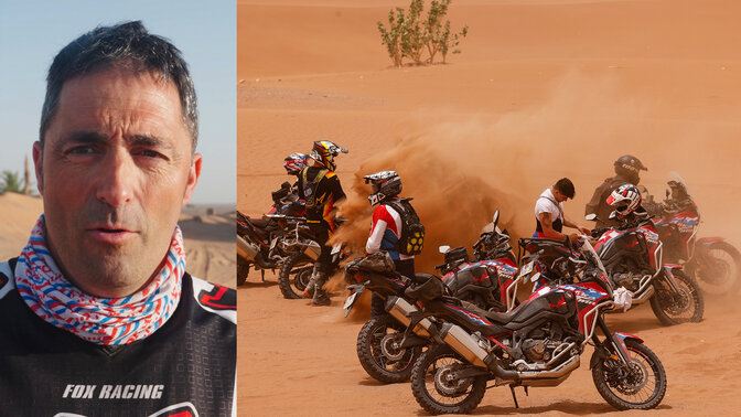 Oscar Salguero – piloto de Honda Adventure Roads