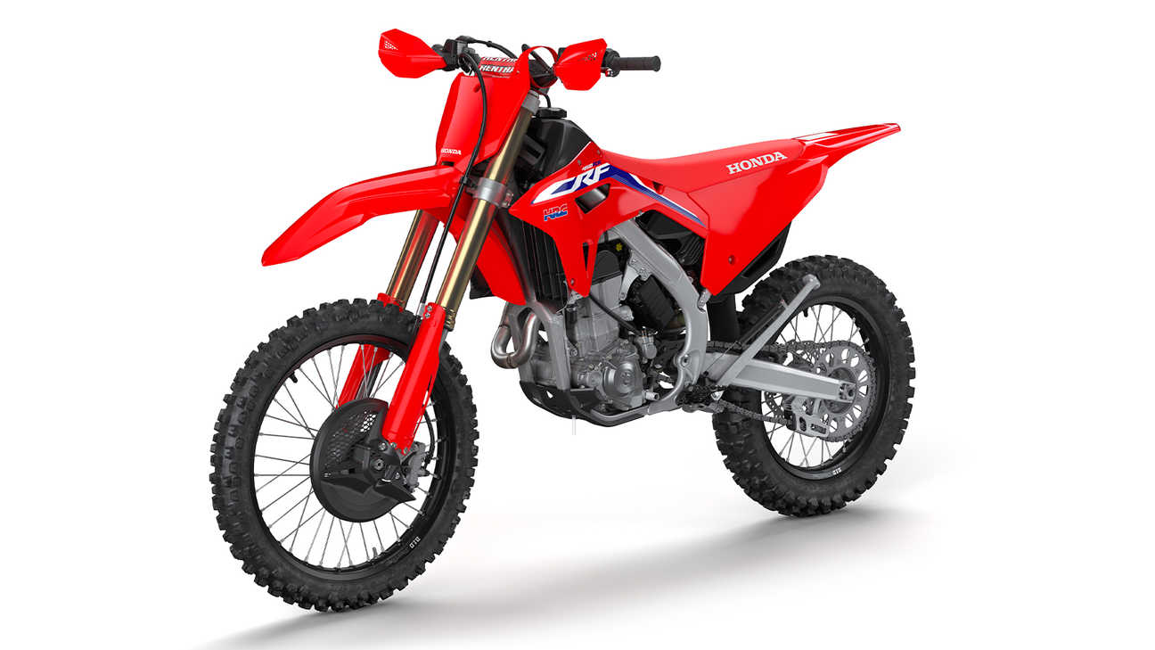 CRF450RX, vista lateral izquierda en estudio