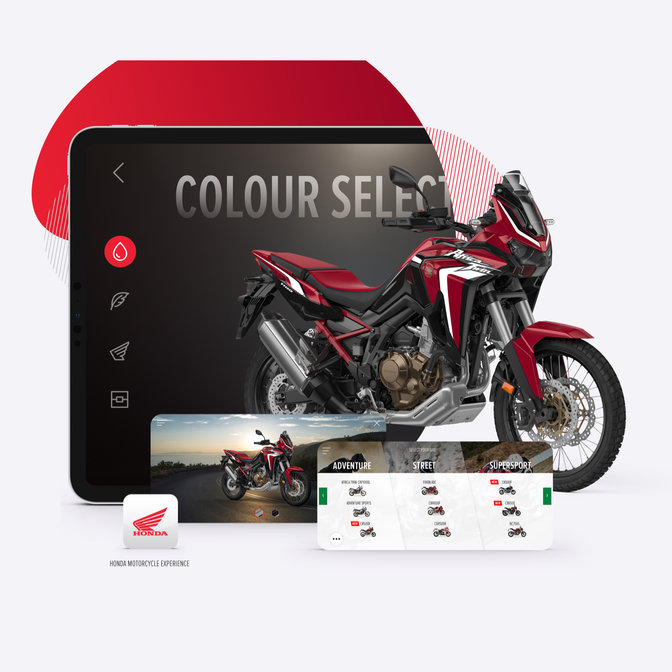 Aplicación personalizada en 3D para la Honda Africa Twin