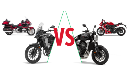 Una selección de motocicletas Honda.