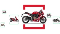 Una selección de motocicletas Honda.