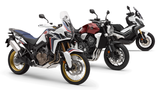 3 motocicletas Honda.