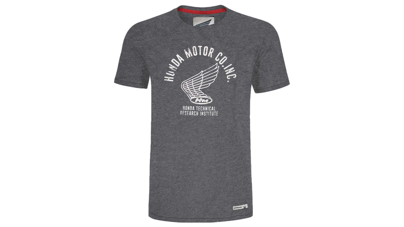 Camiseta Honda vintage gris. 