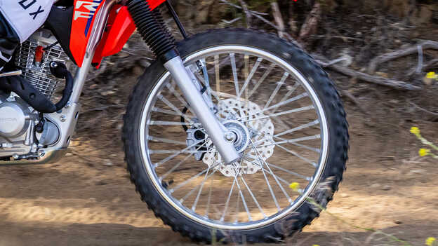 Potencia de frenado de la Honda CRF125F