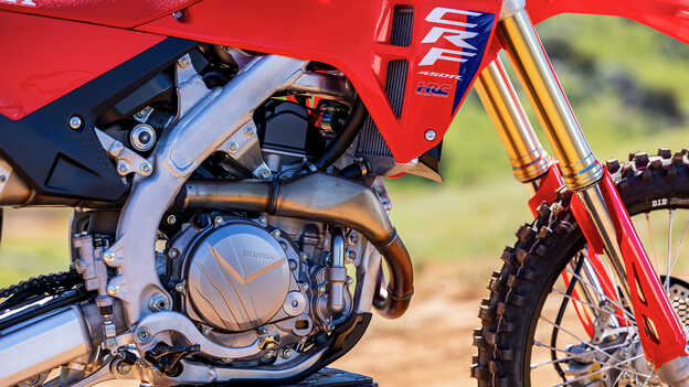 Motor Unicam de cuatro válvulas y 449,7 cc de la CRF450R