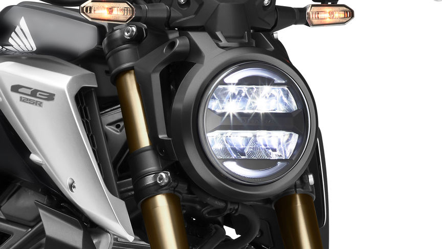 Honda CB125R, iluminación LED nítida