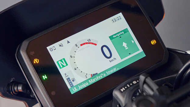 Conectividad para smartphones de la Honda CB500 Hornet con navegación