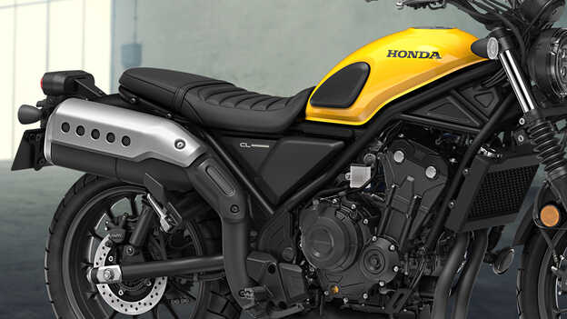 Comodidad del asiento de la motocicleta Honda CL500.