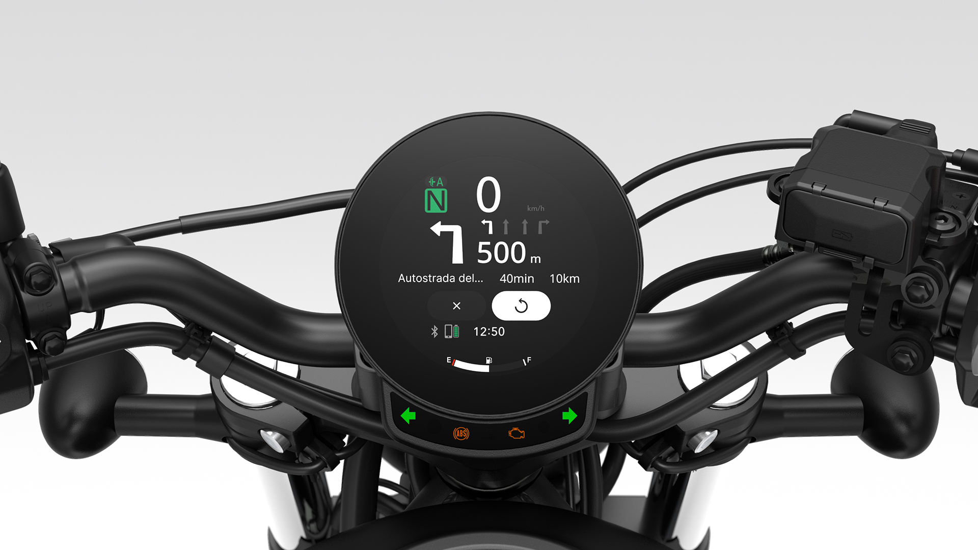 Primer plano del motor de la CMX500 Rebel