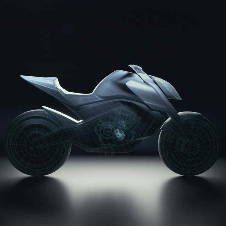Imagen de concepto lateral de la Honda Hornet.