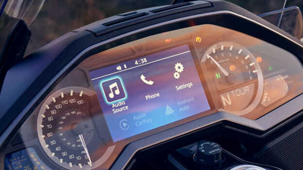 Honda GL1800 Gold Wing Tour, infoentretenimiento para el conductor
