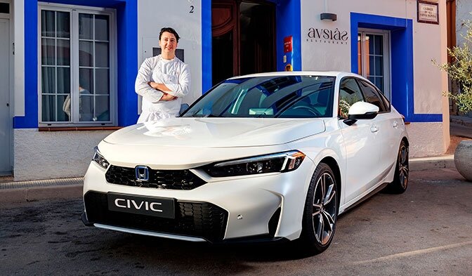 Restaurante Ausias con el Honda Civic