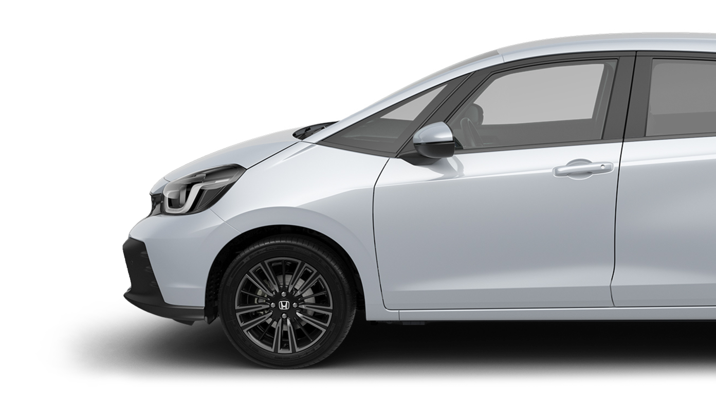 Lateral del Honda e:Ny1 de color azul