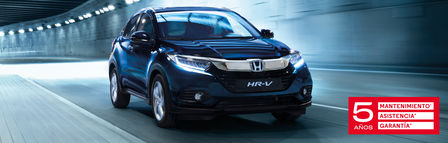 4x4 HR-V azul circulando por túnel