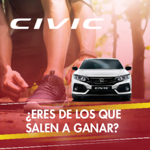 Honda Civic Rojo 5 años de garantía