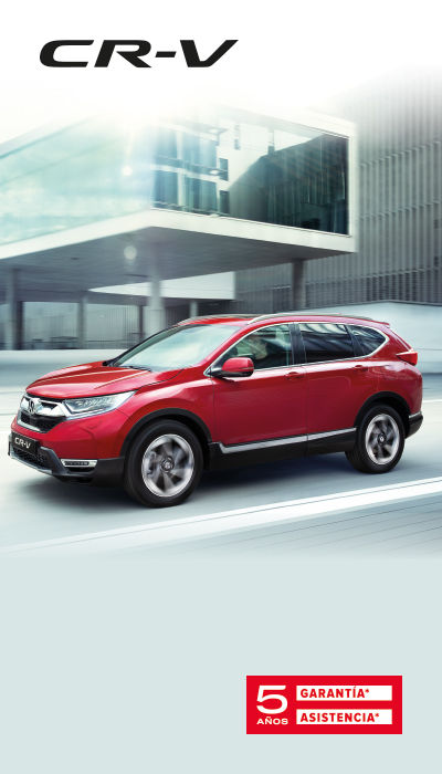 CR-V Petrol rojo en la carretera