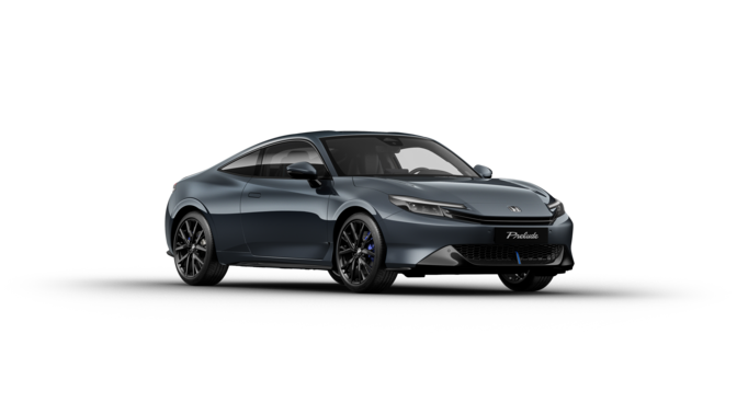 Honda Prelude el&eacute;ctrico vista frontal y lateral