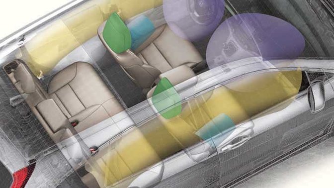 Airbag y asientos interior Honda NSX