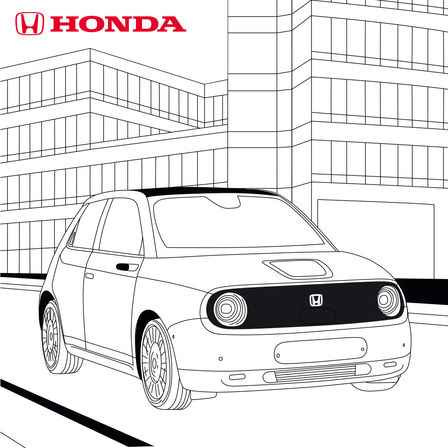 Ilustración Honda e