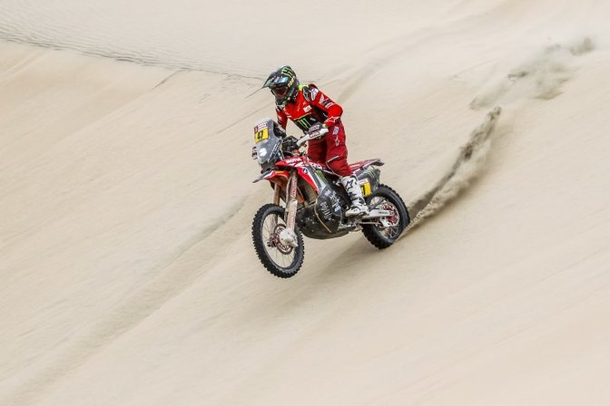 Dakar 2019 Honda dia 10 etapa 9 motorista duna