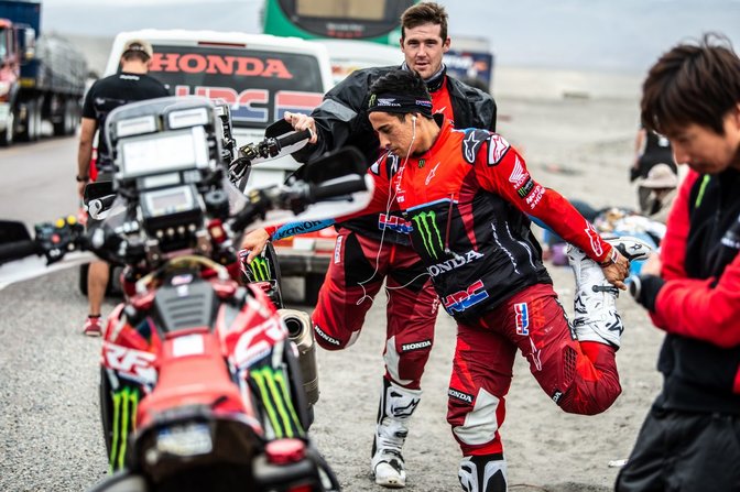 cornejo estiramientos dakar 2019 dia 7 etapa 6