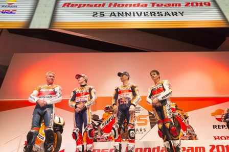 presentación 25 aniversario repsol honda team