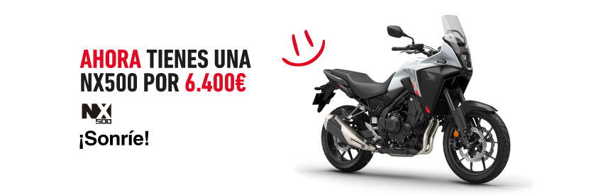 Honda nx500 en color blanco